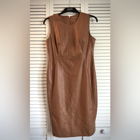 Calvin Klein Camel Midi Dress - Picture 1 of 11